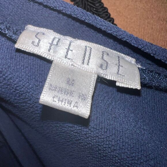 Spense Asymmetrical Navy Blue Sleeveless Tunic Tank Top Blouse, Women’s Medium - Picture 8 of 11